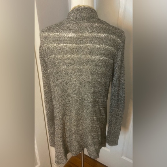 Eileen Fisher Heather Gray Knit Cardigan - Picture 3 of 5
